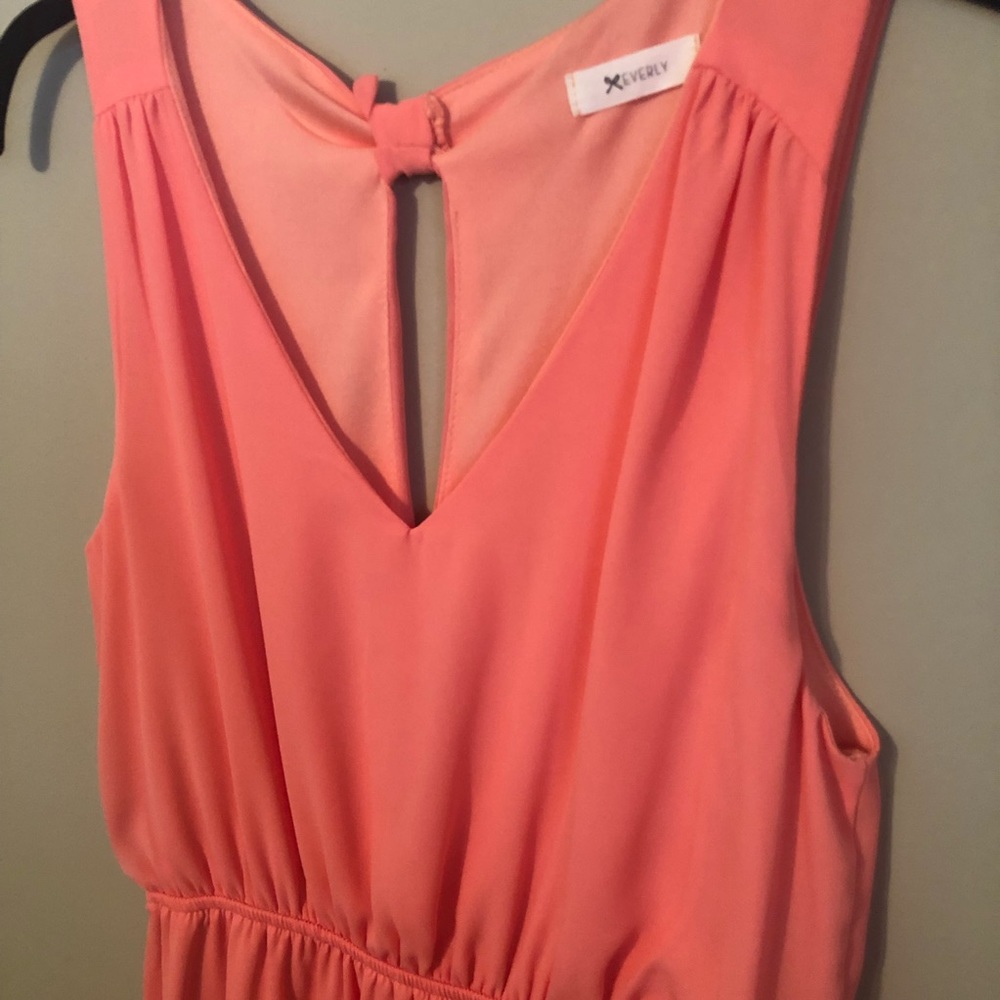 Peach dress